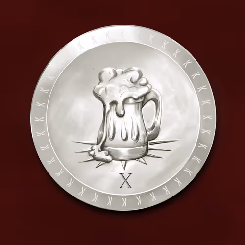 Kentasi Silver Beer Coin #10