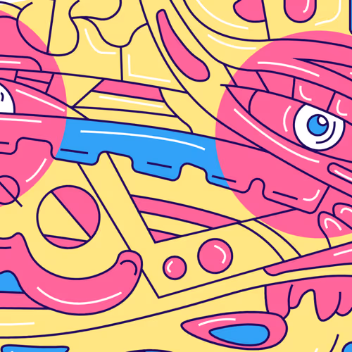 Art Studio Abstract Illustration