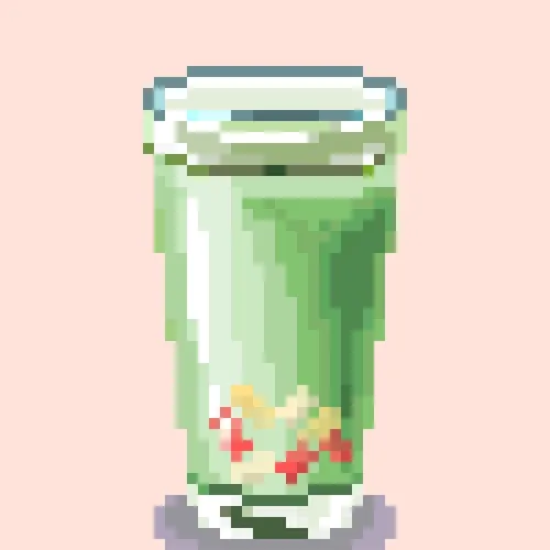 Hot Green Rainbow Jelly Tea