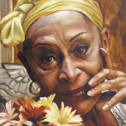 Omara Portuondo (Oil Painting), the Goddess of the Buena Vista Social Club