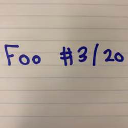 Foo 3/20