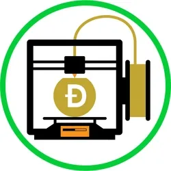 2D Animated 3D Printing Logo - "Dogecoin DOGE Logo"