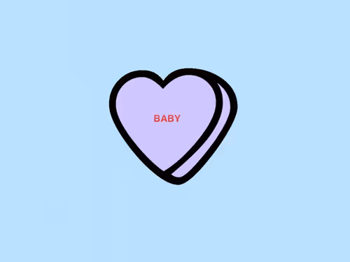 Blue Candy Heart