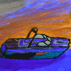 Boat sunset 3