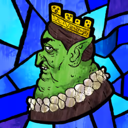 Stained Glass Portrait #1 - Duchess Spudtooth (Unique, 1/1)