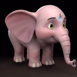 Pink Ether Elephant 
