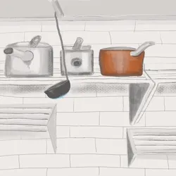drop in the kitchen
