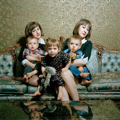 Twin Flames #78. Vera & Barbara Ann Duffy and (“Jimmy, Saoirse, and Albie”)