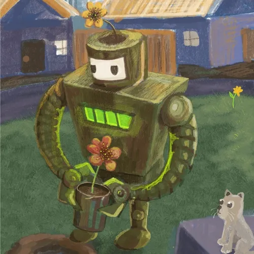 Robot & flower