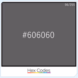 #606060 | 96/255