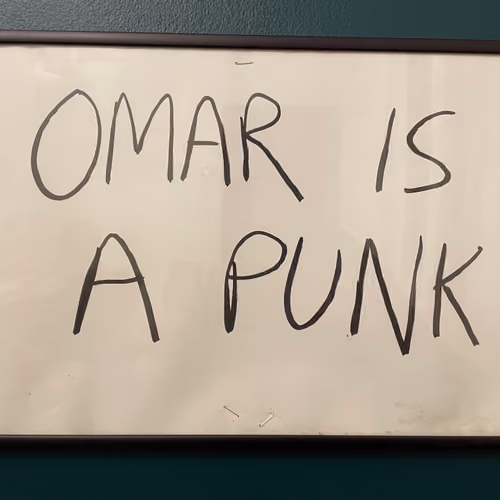 Banksy "Omar is a Punk" Artwork