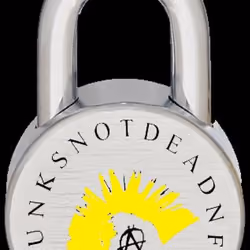 Punk Padlock Yellow
