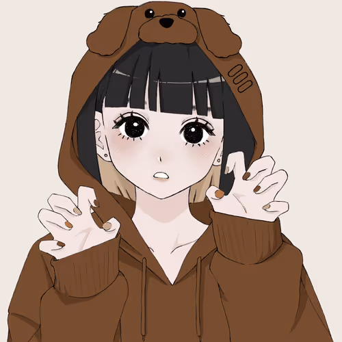 Animal hoodie cute girl