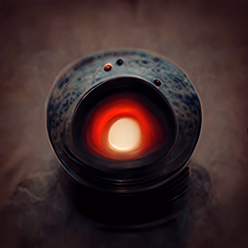 cylinder_shape_UFO_gray_color_red_lights