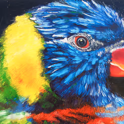 Serie animals and birds. Oil Painting.