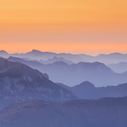 Mountain Layers at Sunrise