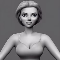 Scarlett Johansson Cartoon Art