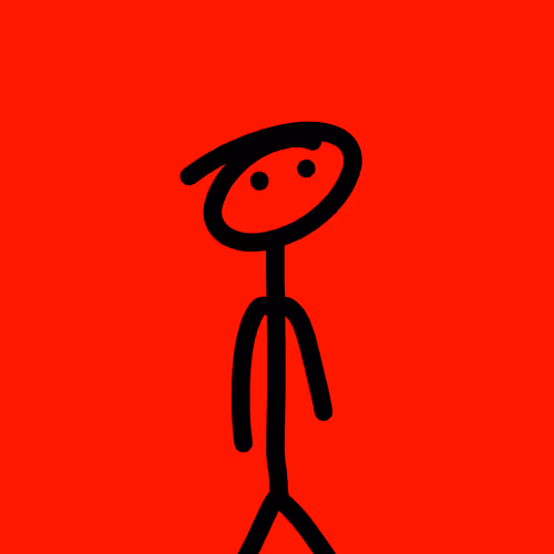 stick man red