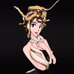 Anya Geraldine Snake hair