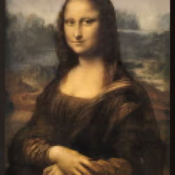Mona Lisa Pixel Art Version