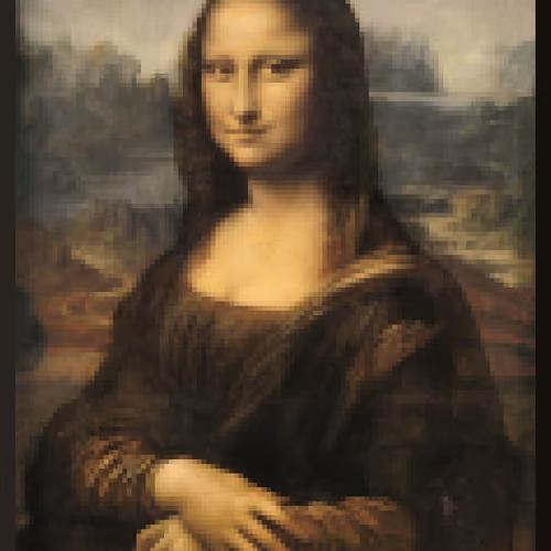 Mona Lisa Pixel Art Version