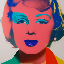 (after Andy Warhol) blue lips