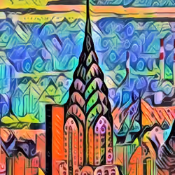 The Chrysler Building - Stained Glass Fantasy N.Y.C.