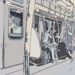 終電弥勒　Maitreya on the last train / Buddha is omnipresent