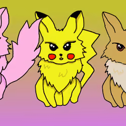 Chibi Pokemon Wolves 