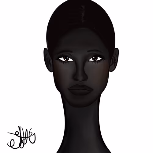 Long Neckie Black Beauties