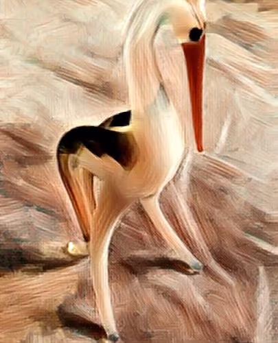 Lonely stork