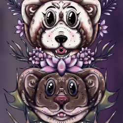 Red Panda and Ferret #4 of the Unique Animal Collection