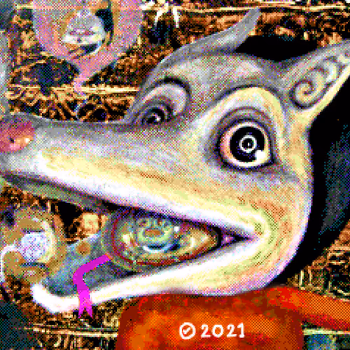 {1/4HIDDEN}#071/100 FORBIDDEN CREATURE
