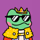 Cute King Frog