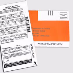 NYPD ENS Ticket