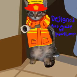 firefighter cat king