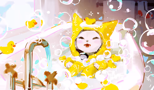 a yellow cat