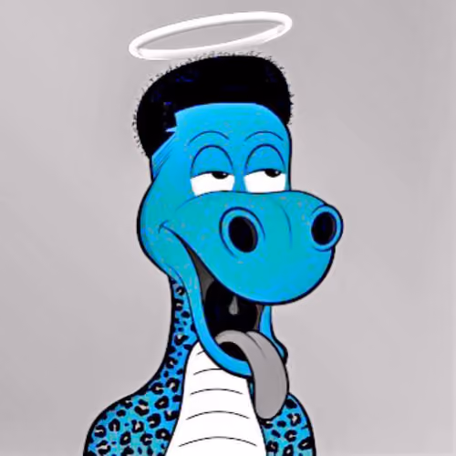 Dapper Dino with long tongue "Blue Edition" #99
