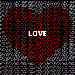 Calligram 003 = Love