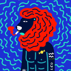 Zodiac animal monster leo #002