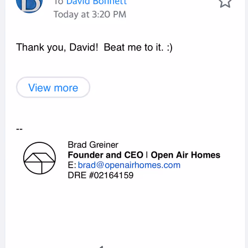 Thank you, David !