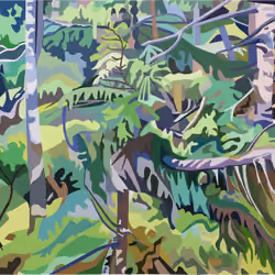 Abstracted Kinney Brook Trail, Digital, 2. 2021