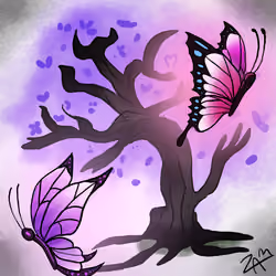 Butterfly in Purple