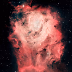The Lagoon Nebula in hydrogen RGB