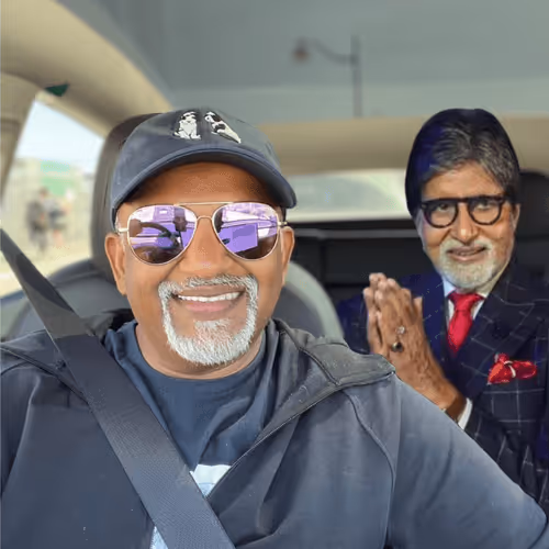 Nik with Amitabh Bachchan