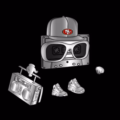 RETRO BOOMBOX SILVER 98