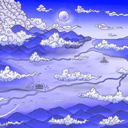 G015-b Chikugo Area BLUE