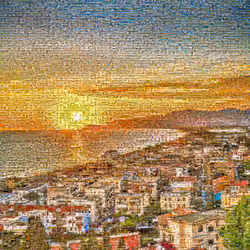 Sperlonga Splendor: Mosaic Whispers of Italian Sunset