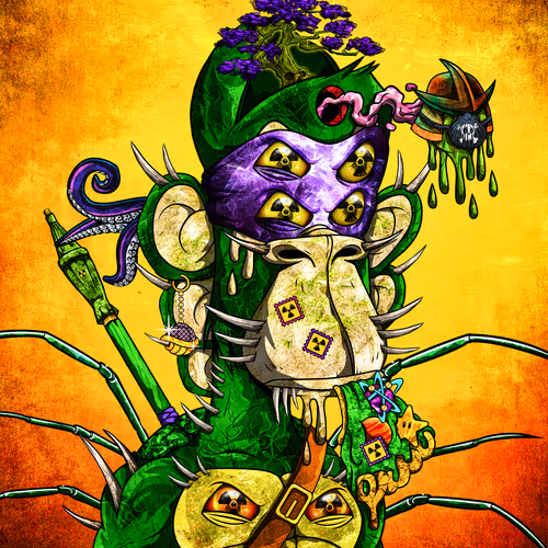Nuked Psychonaut Ape Division #7525