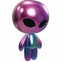 The Alien Boy 3D models - Shiny Holo